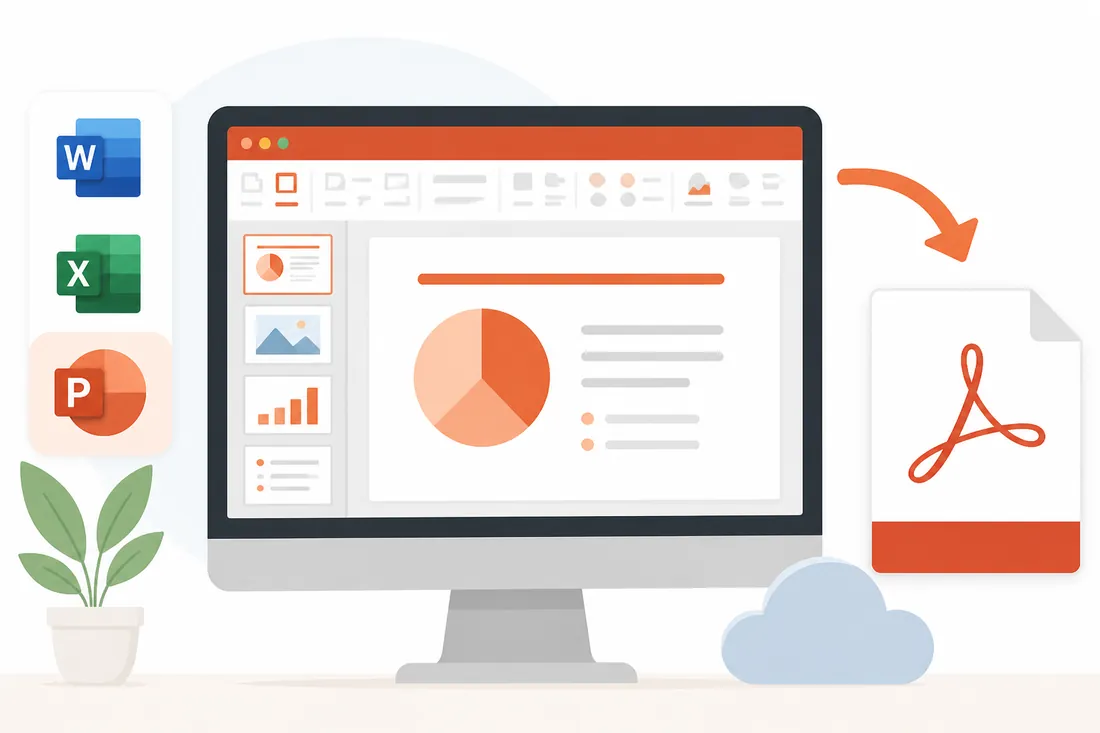 Ilustração: Como converter PowerPoint em PDF