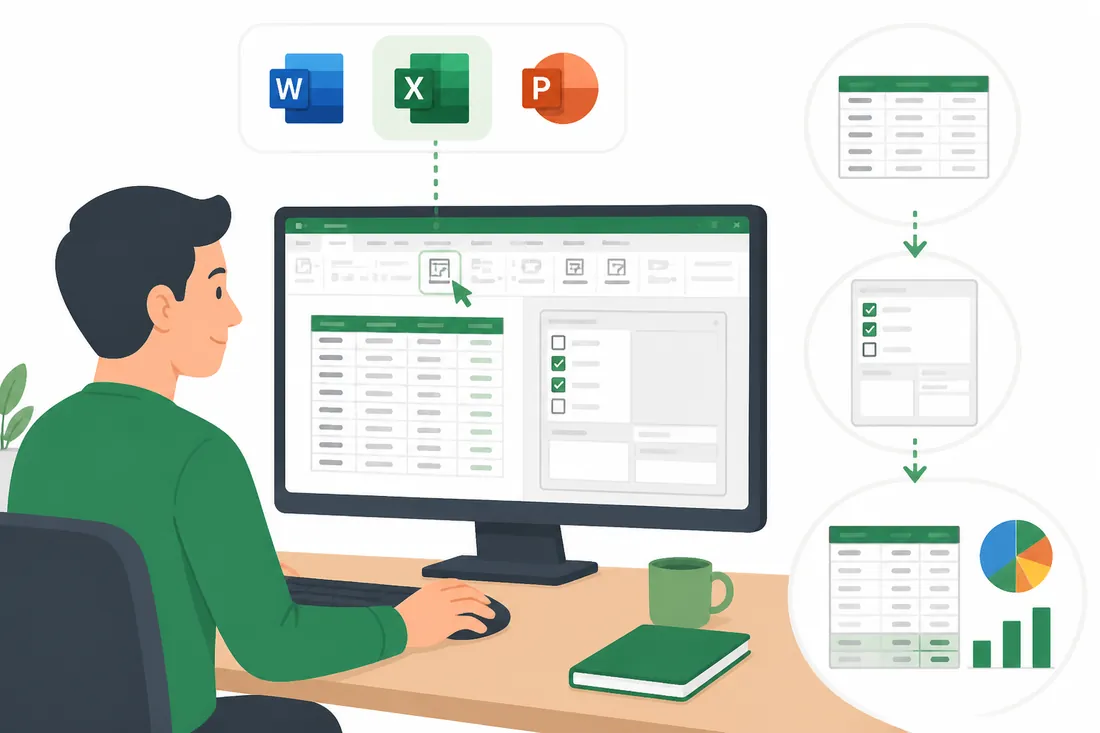 Ilustração: Como fazer uma tabela dinâmica no Excel