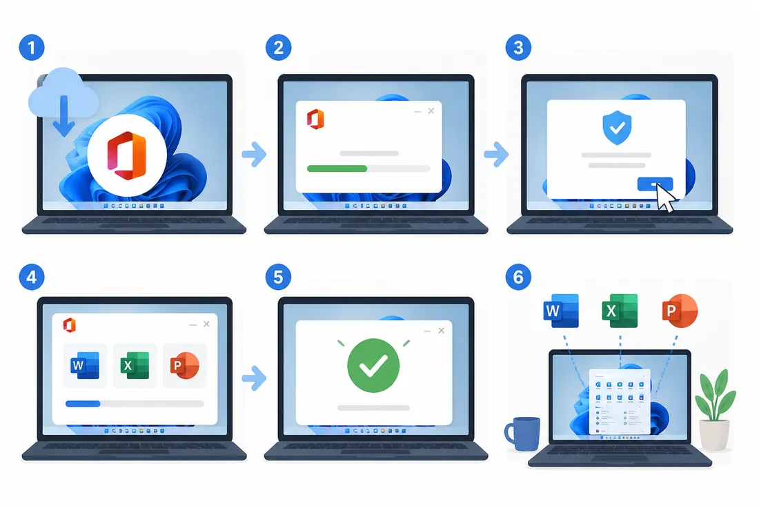 Ilustração: Como Instalar o Pacote Office no Windows 11 (passo a passo)