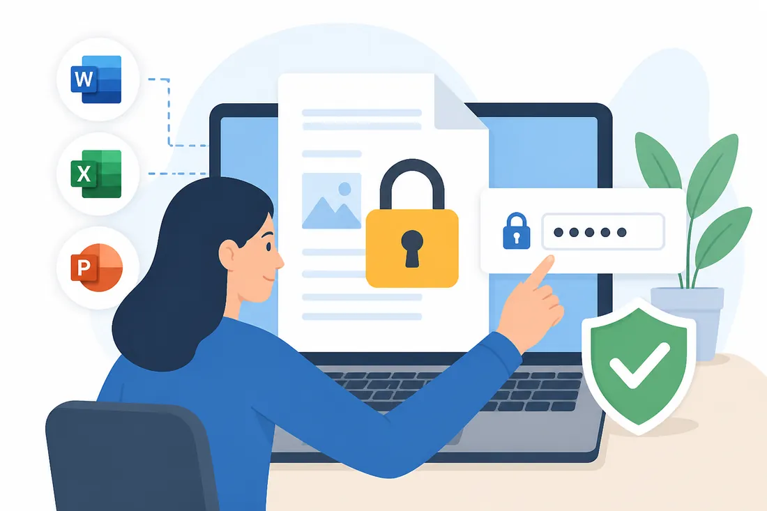 Ilustração: Como proteger um documento do Office com senha
