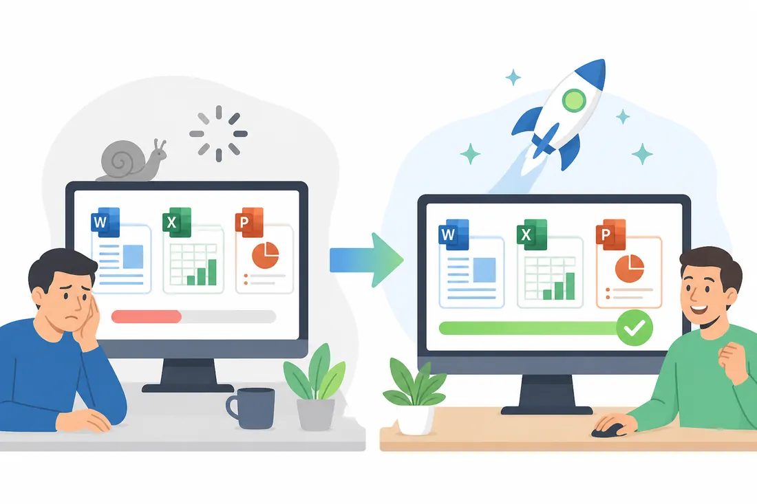 Ilustração: Office Travando ou Lento: como deixar mais rápido